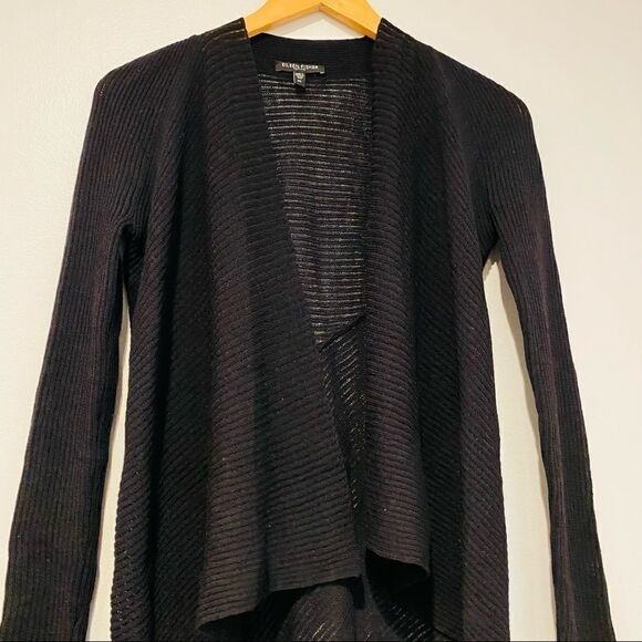 EILEEN FISHER Petite Ribbed Wool Open Cardigan - Picture 2 of 6